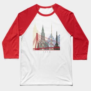 Riga skyline poster Baseball T-Shirt